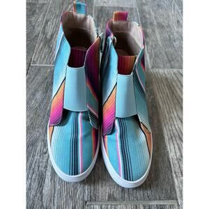 Women Crazy Train Sneaker Wedges, Multicolored, Size 10